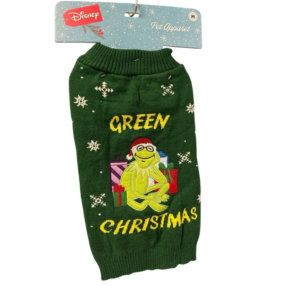 Disney Kermit The Frog Sweater Dog Green Christmas Halloween Cat Dog Costume S‎